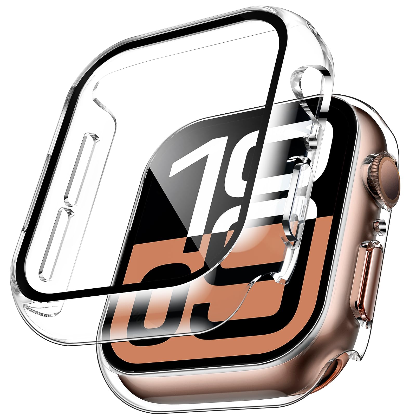Smartwatch Case - 2 قطعة حافظة من الزجاج المقسى