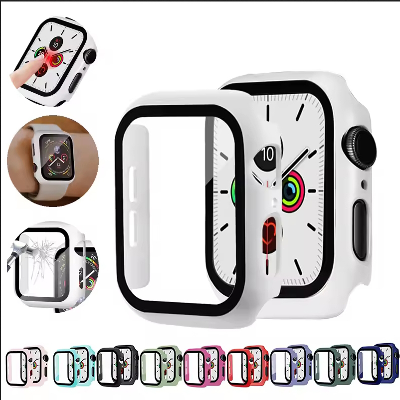Smartwatch Case - زجاج مقوى + غطاء لساعة أبل