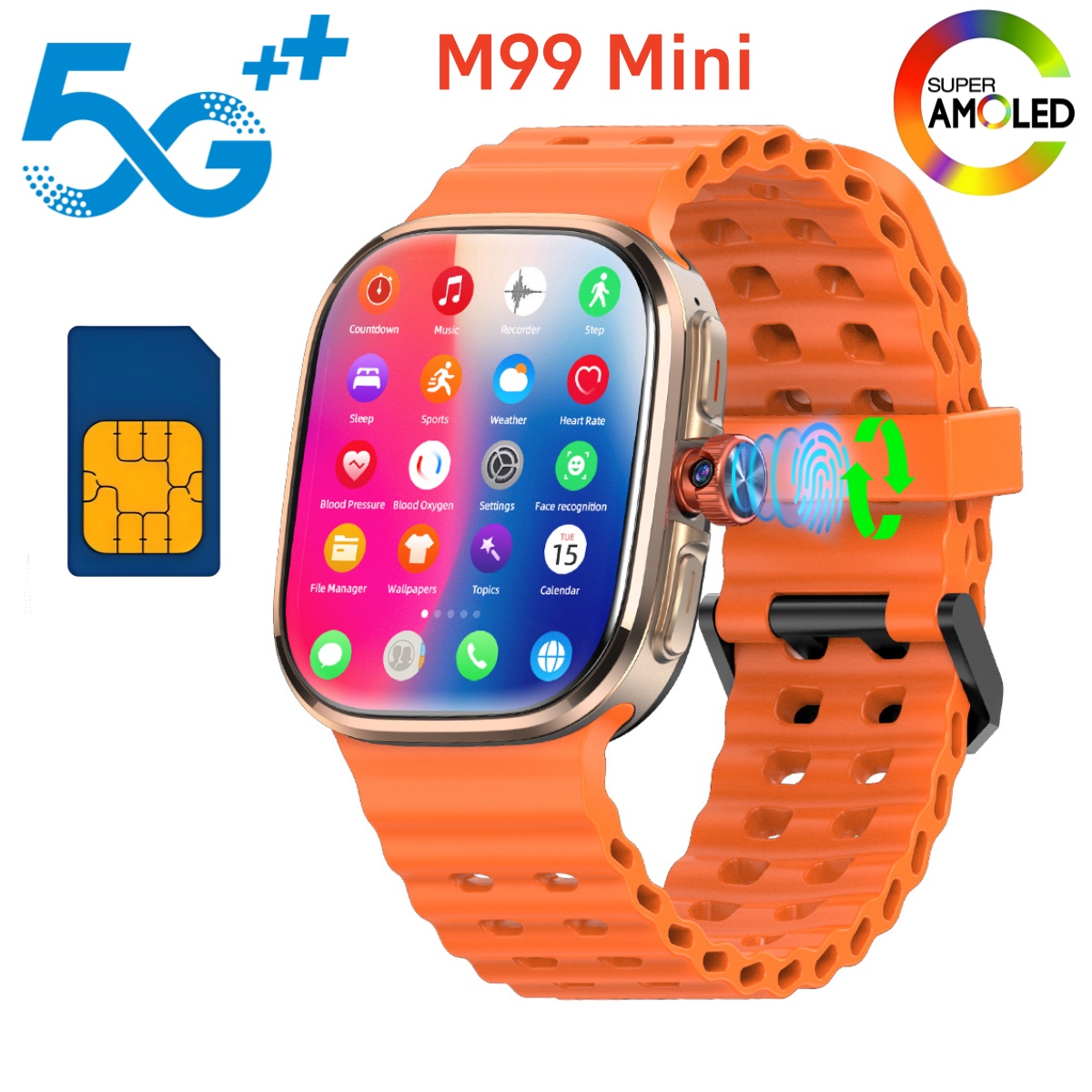 ساعة ذكية M99 ميني 5G بنظام أن - مراجعة Smartwatch Id وسعره