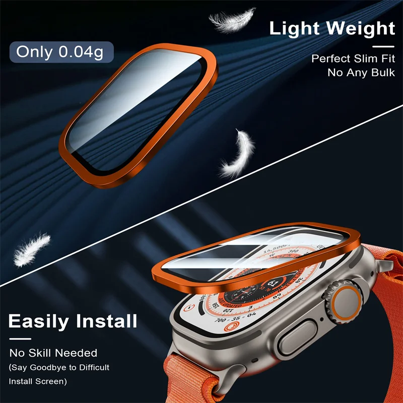 زجاج مقسى لساعة أبل الترا 49 م - مراجعة Smartwatch Case وسعره