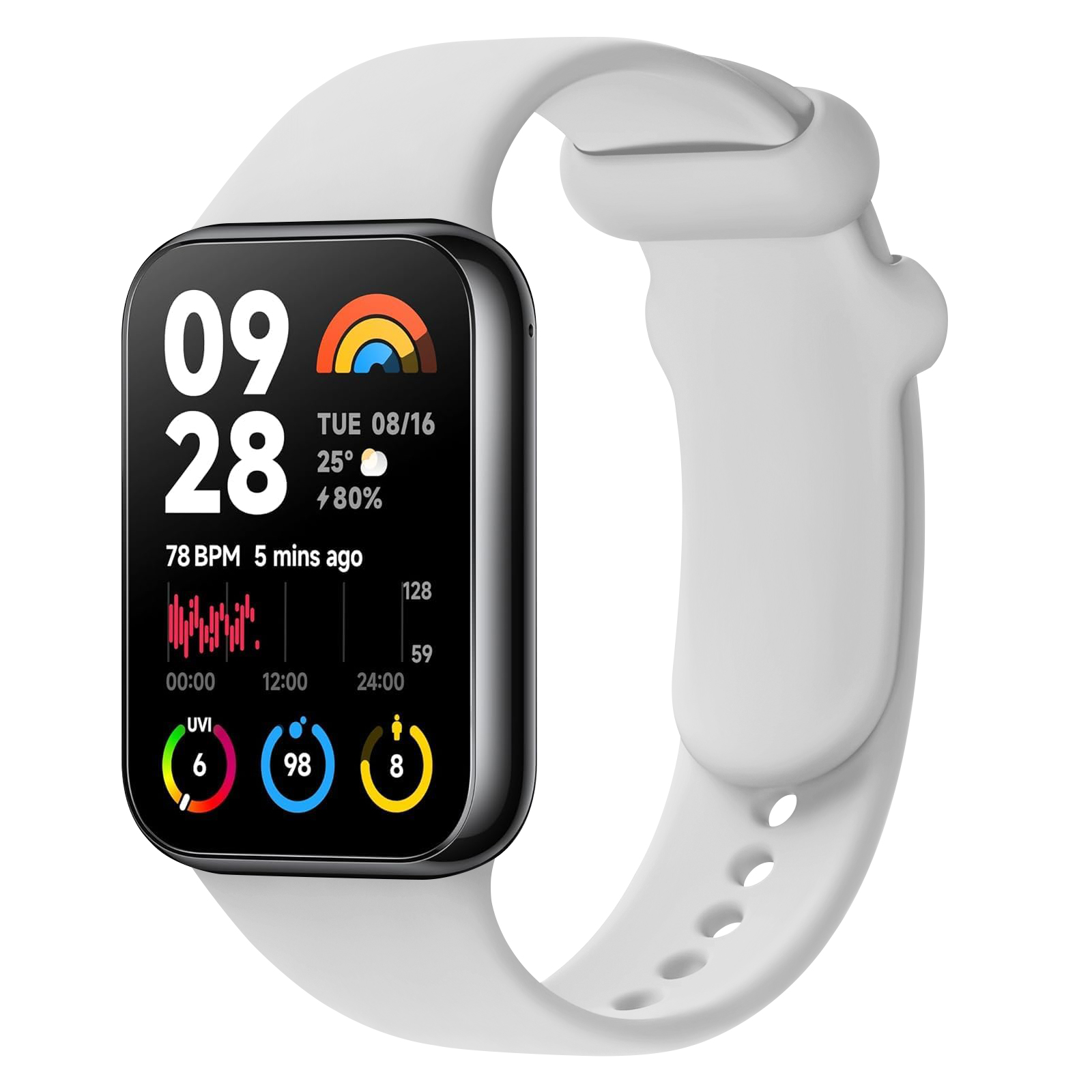 حزام سيليكون لساعة شاومي مي سم - مراجعة Smartwatch Id وسعره