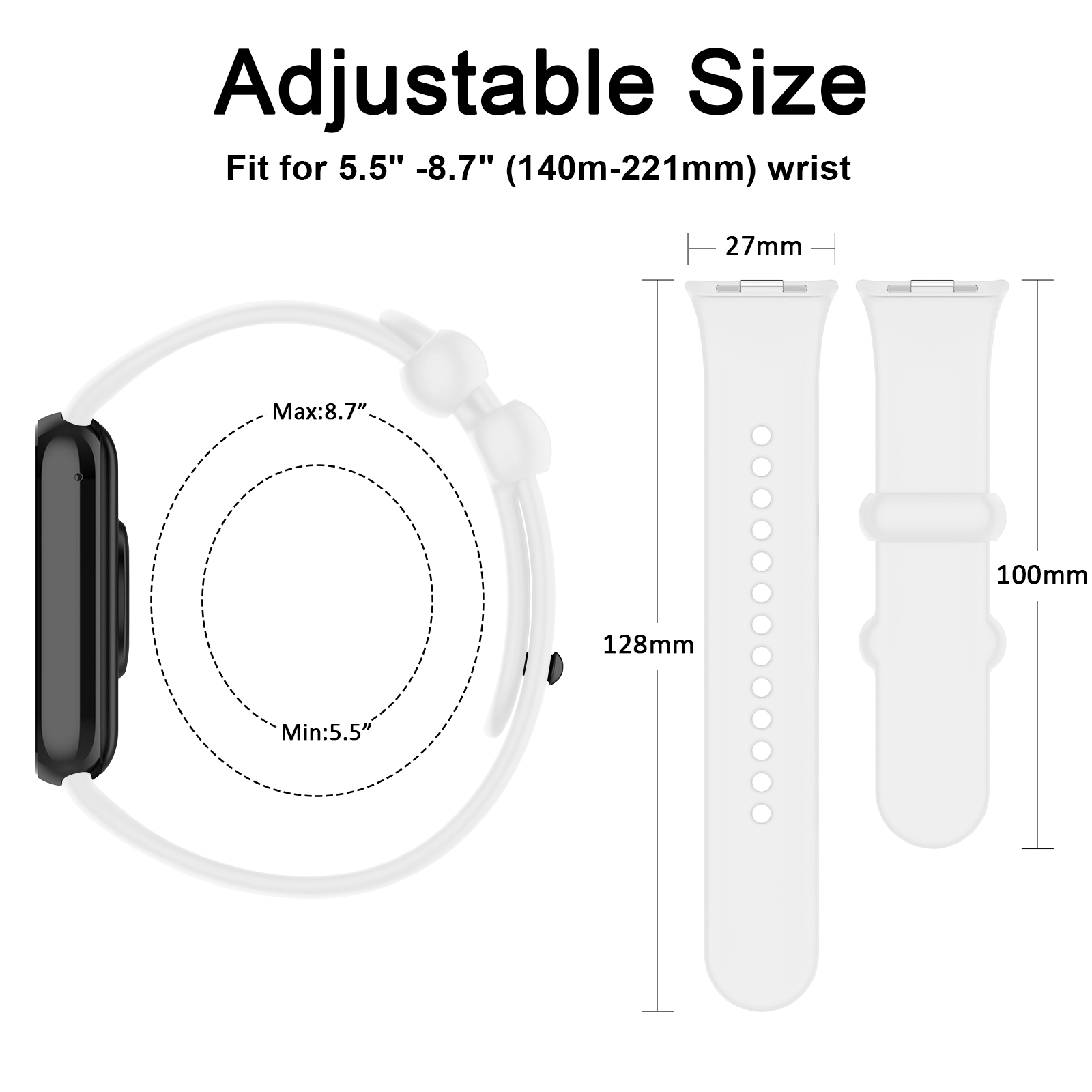 حزام سيليكون لساعة شاومي مي سم - مراجعة Smartwatch Id وسعره