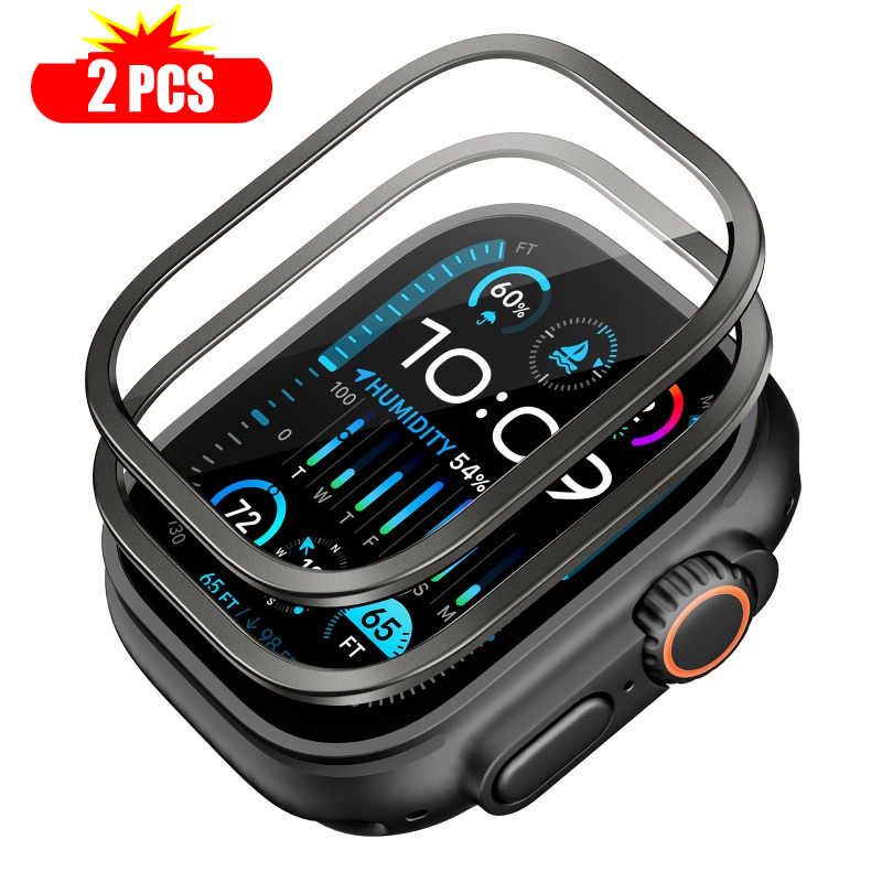 2 قطعة الزجاج المقسى لساعة أبل - مراجعة Smartwatch Case وسعره